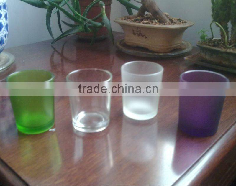 glass cup with character