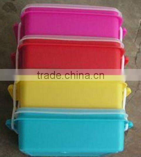 4 layers a set rectangle plastic food container