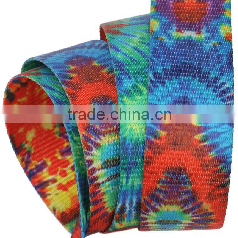 Fashion nylon webbing belt heat transfer printing nylon belt