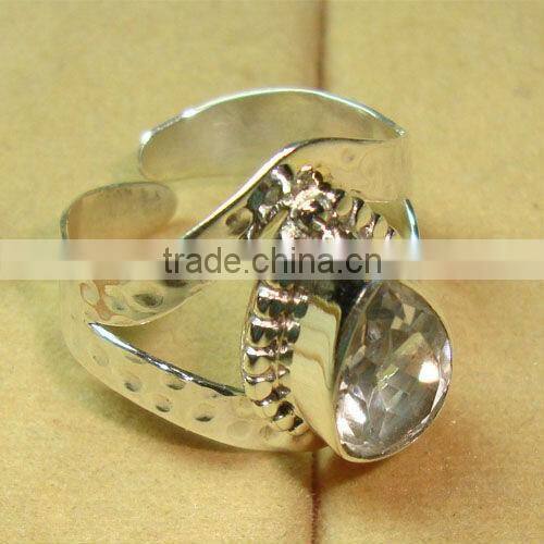 Blue lapis lazuli stone 925 silver fashion ring