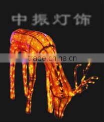2013 commercial pubilc decoration 3D LED Christmas sculpture motif light (3D deer)