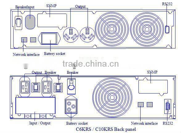 single phase online ups 220V (Rack mount 1-6KVA)