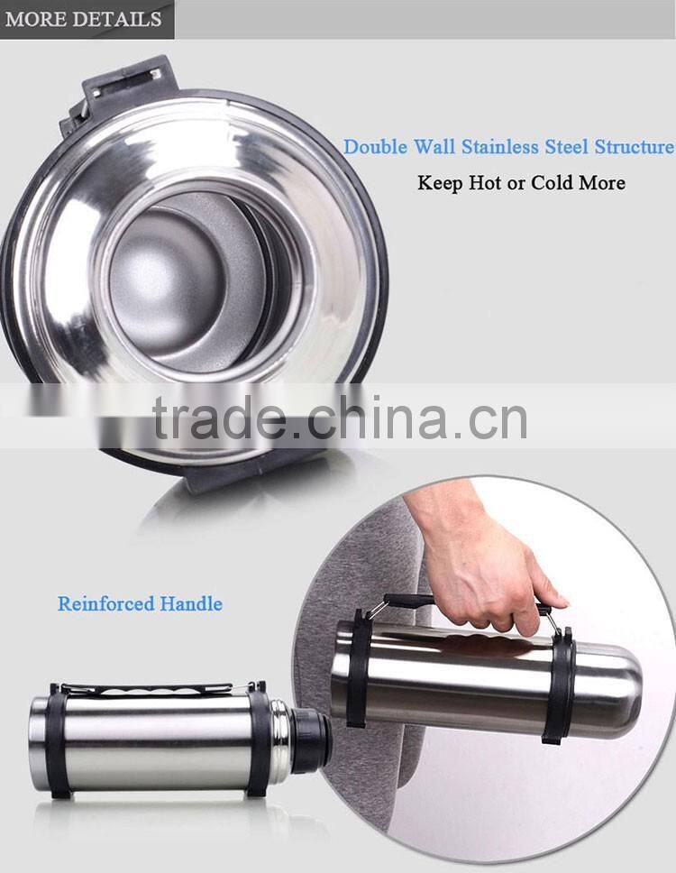 hot design double layer stainless steel unbreakable travel bottle