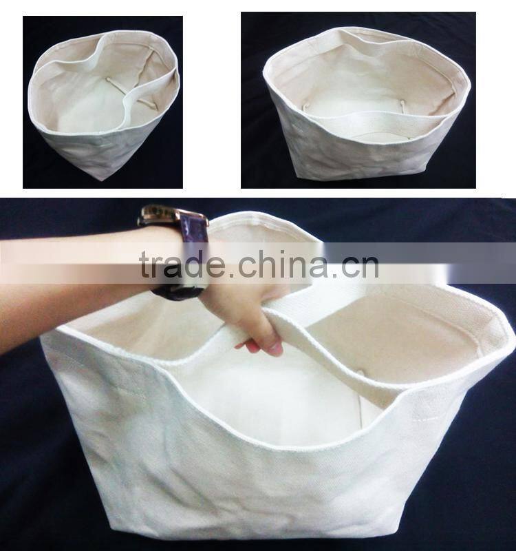 Natural stripe canvas beach tote bag gold supplier