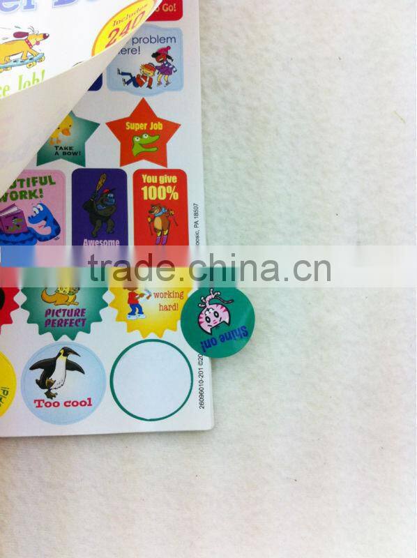 2014 colorfull sticker book/drawing book