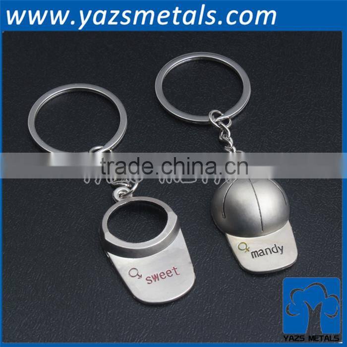 Metal heart shape wedding gifts key chain