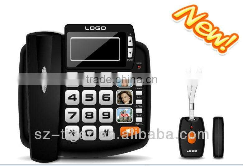 High Quality Remote control emergency SLandline Alarm for Home SafeV Emergency SOS Button Phone