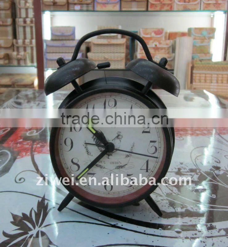 Decorative desk alarm clock