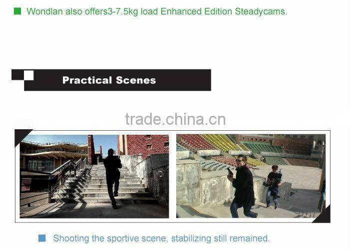 Wondlan IV 6-15kg Camera Video Stabilizer Steadicam deluxe edition + Monitor