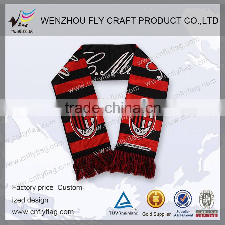 custom polyster soccer scarf