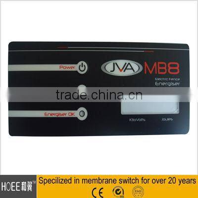 graphic overlay for car control membrane panel