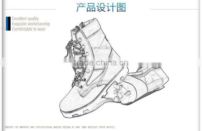 Full black cowhide full grain leather Tactical Boots with Zipper