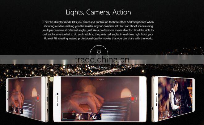 Huawei p8 octa core Hisilicon Kirin 935 dual sim card 4G lte android phone 5.2 inch
