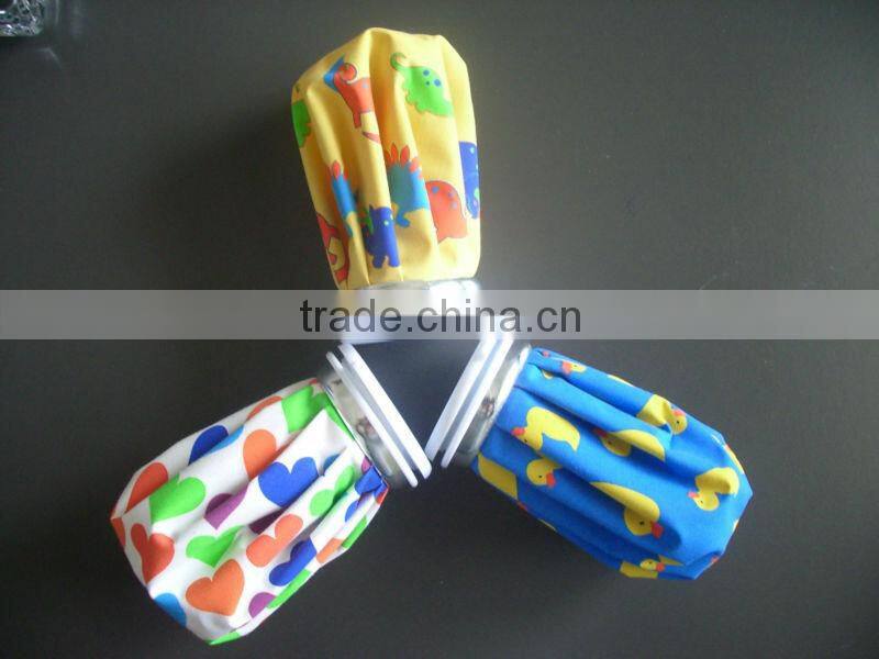 blue plastic ice cube bag for medical use