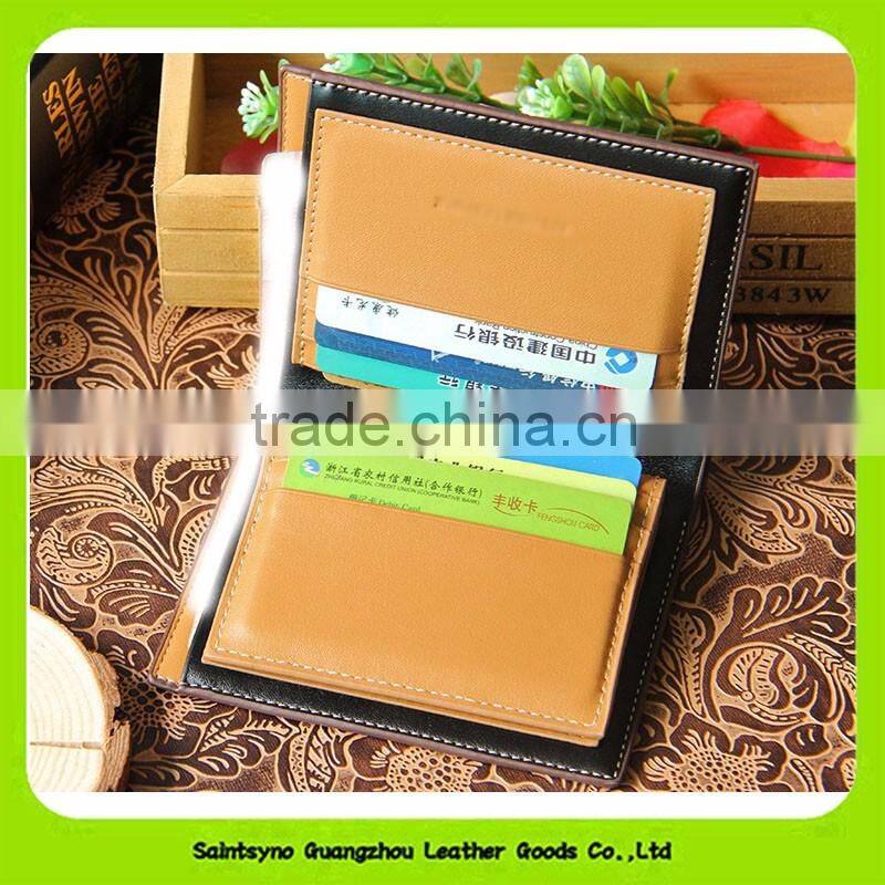 16917 High quality fashion men leather wallet 2016