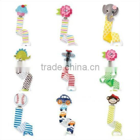 soother clip pacifier clip , pacifier chain and clip , metal pacifier clip