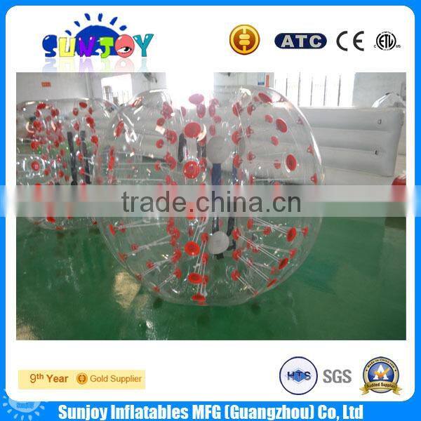 2016 PVC or TPU Inflatable Human Sized Hamster Ball Bubble Bumper Ball Soccer for Sale
