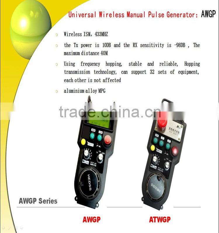 2016 High quality that 100PPR Wireless MITSUBISHI and FANUC Cnc machine manual pulse generator handwheel