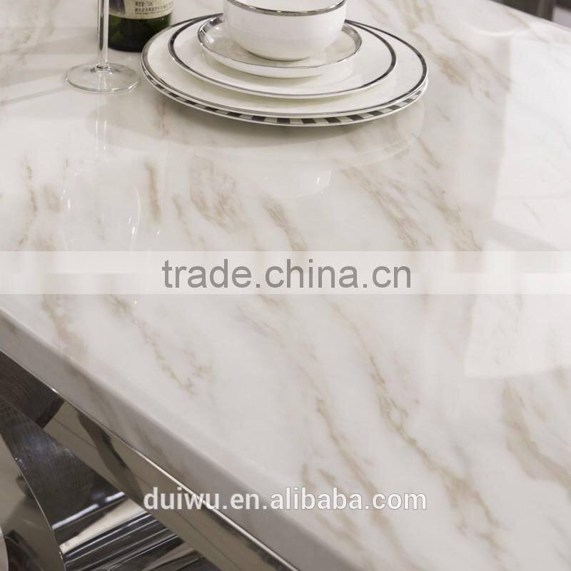 High quality modern bali 8 seater perfect round rotating dining table