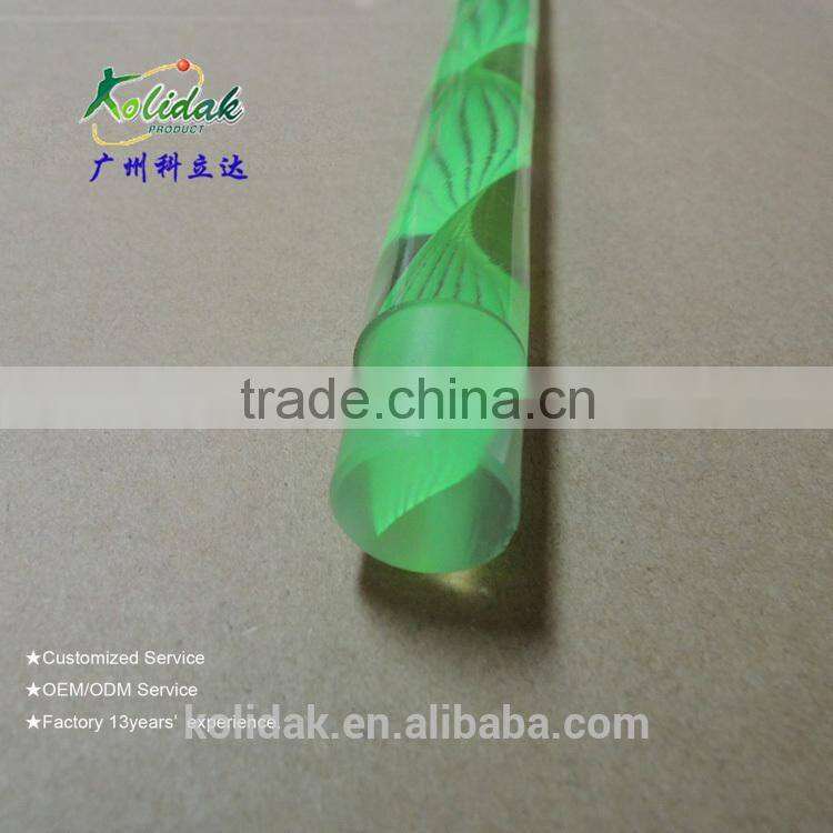 PMMA stick /clear line plexiglass rod /Twisted grain rod