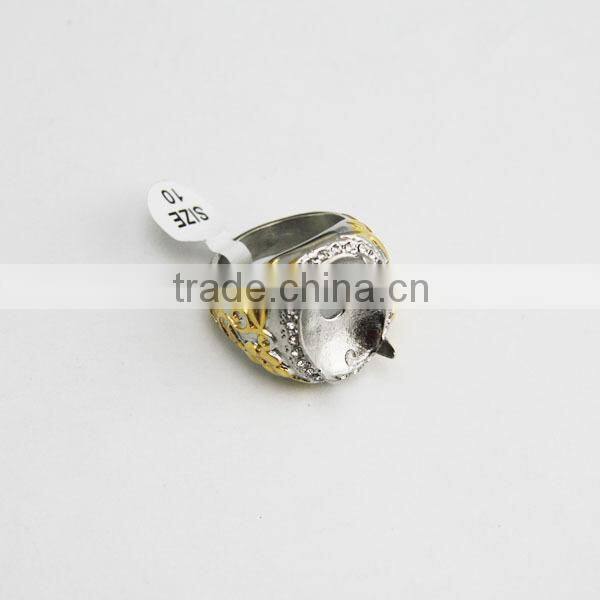 Indonesia stainless steel ring gold rings without stones indonesia setting ring