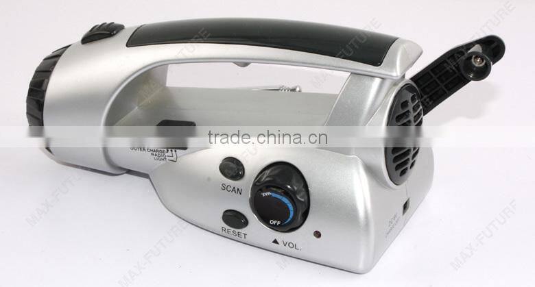 FM Radio with LED Torch,Emergency Cellphone Charger