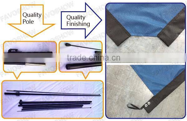 Wholesale High Quality Wind Resistant Telescopic Beach Flag Pole