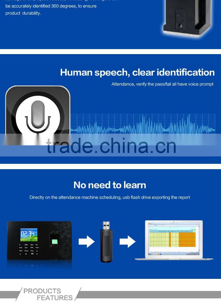 Fingerprint capacity: 1500 Storage Capacity:100000 biometric fingerprint sensor with TCP/IP OC054-10
