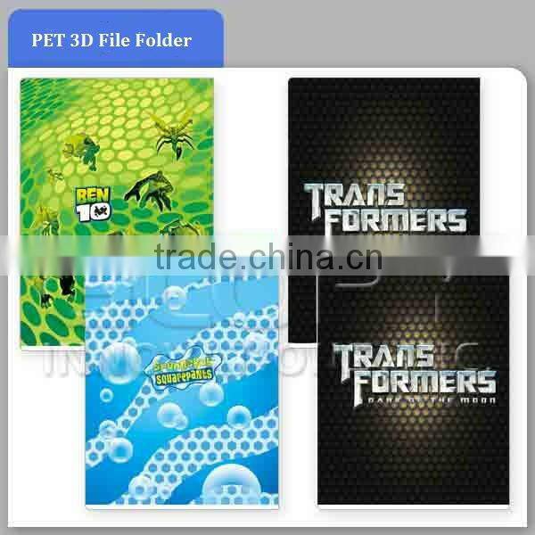 3D Lenticular File Folder With L Shape Style