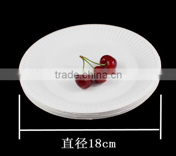 hottest sellign 8 inch 9inch 7inch disposable white round paper plate for party wedding