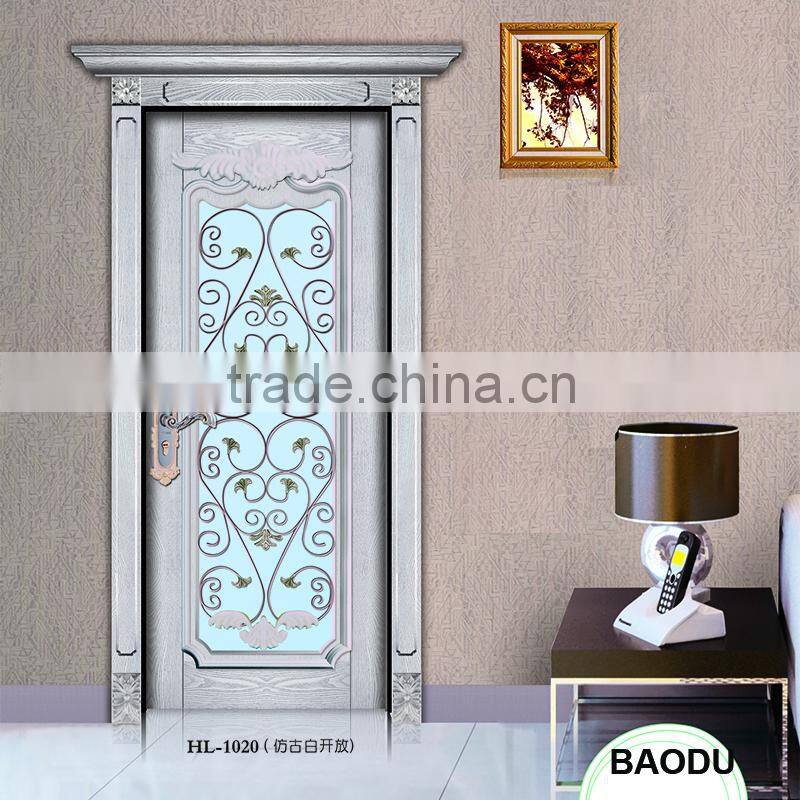 Excellent quality solid single wood door wood door price 2016
