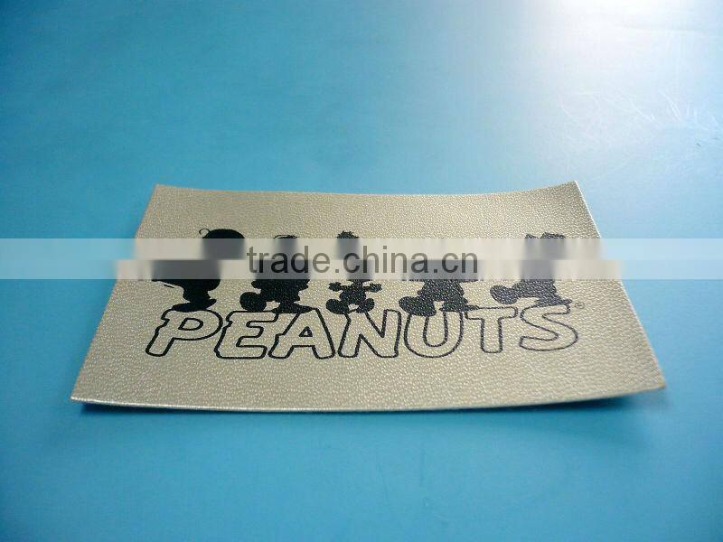 Cartoon leather label for garment accessories