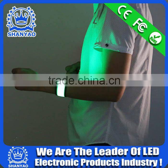 GN004 Six LED Colors TPU Flashing Clap Wristband