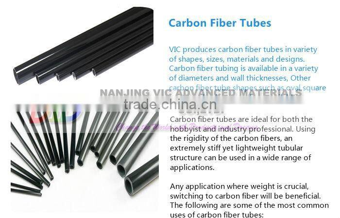 Profesional Manufacturer of Plain Finish 3k Carbon Fiber Tube
