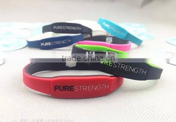 fashion pure strength rubber bracelet silicon