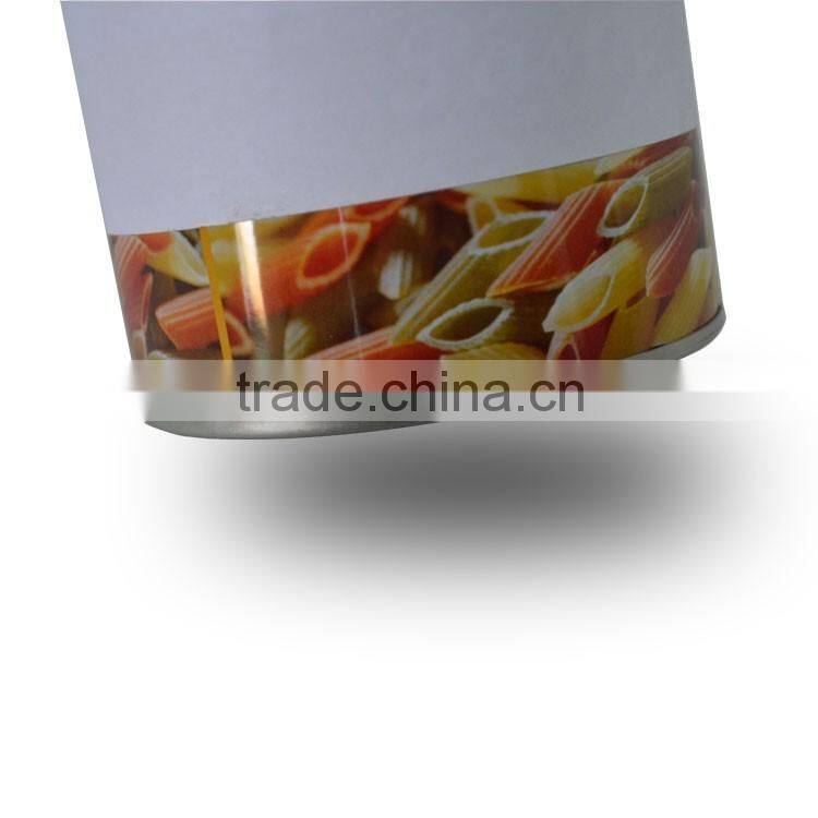 Round shape Tin Box for Food Packing Noodle Tin Box/big oval noodle pasta tin box/Metal noodle packaging tin box