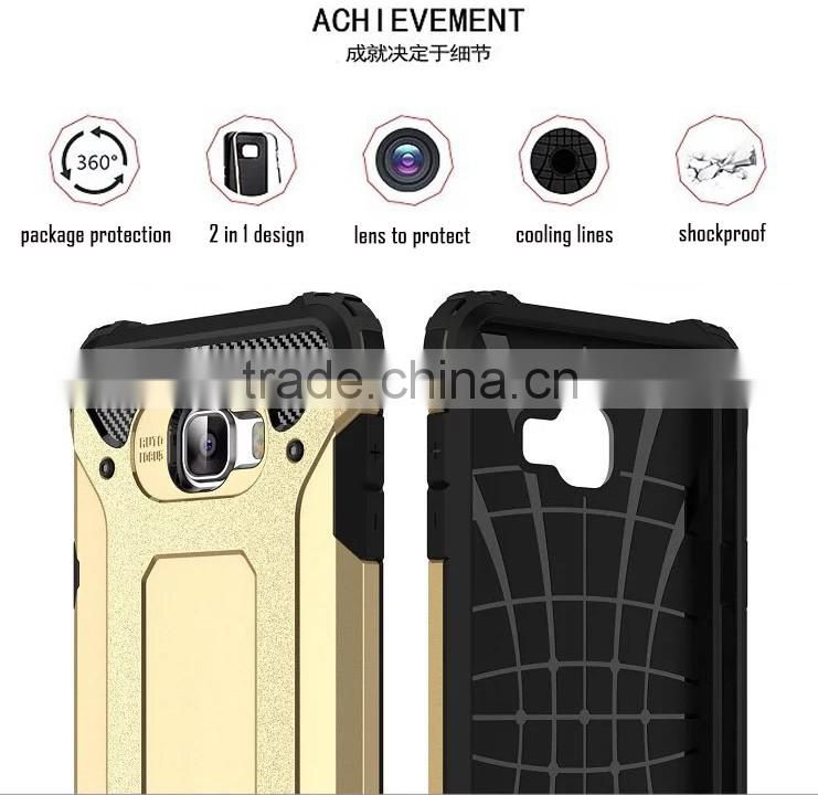 Dual-layer Hybrid Armor TPU PC Hard Cover Case For Samsung Galaxy C7