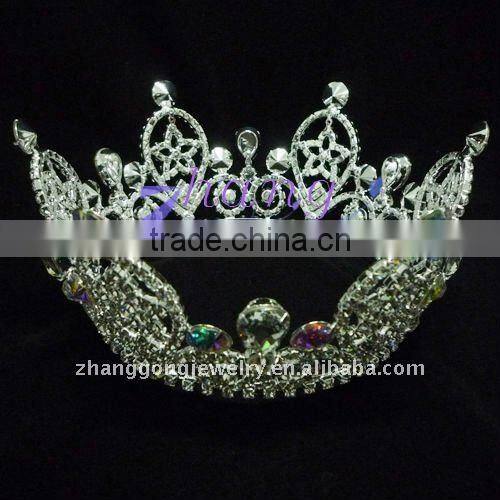 star shaped weding round crown