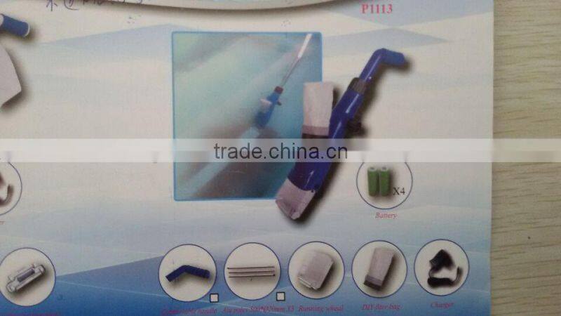 P1113 rechargeable pool vacuum cleaner with battery electric vacuum cleaner