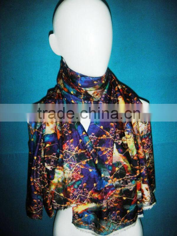 Viscose new design digital print scarf