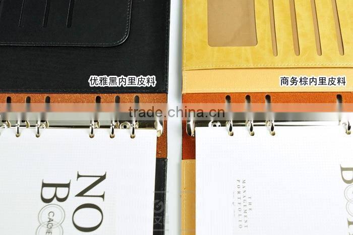 Top sale fashion design with calculator multifunction office&school leather notebook