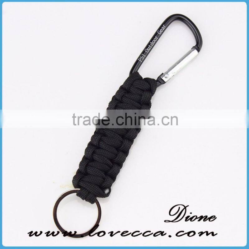 Top quality keychain wholesale outdoor Paracord keychain accessories with buckle options