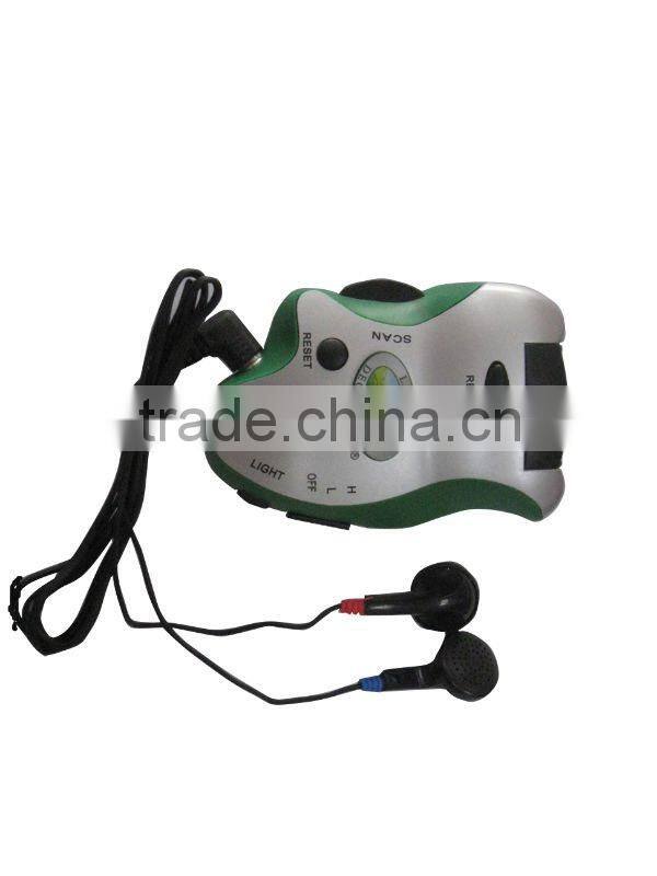 Hot sales single function pedometer with radio for promotion