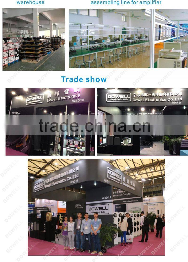 15 inch plastic professional audio speaker with power