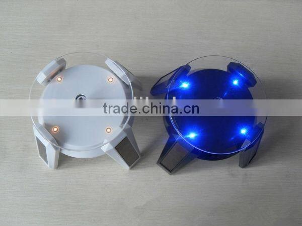 Solar/battery swivel display stands&LED lights