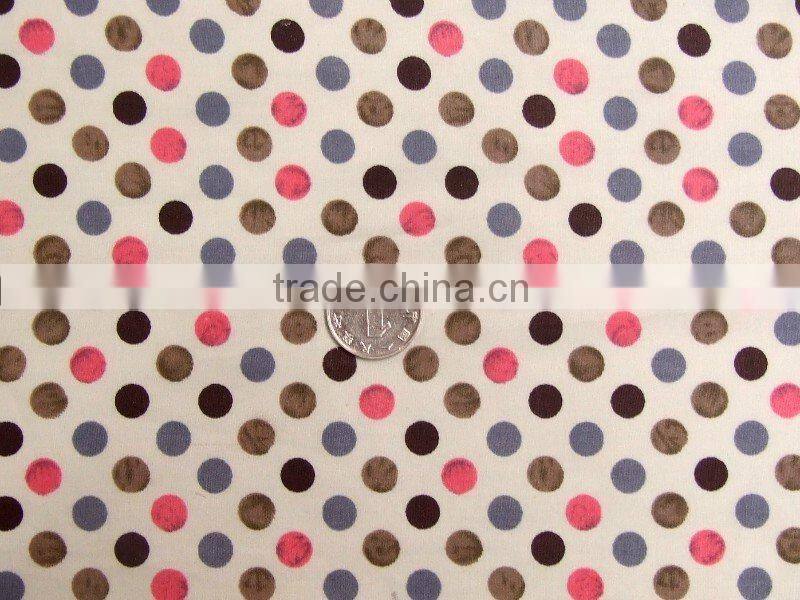 2014 Hot Sale Dot Printed Fabric Cotton Printed Fabric