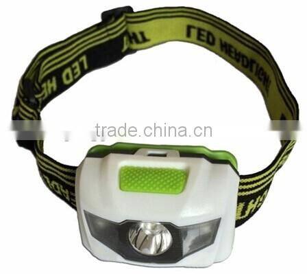 3W LED 160 lumen waterproof headlamp light for children