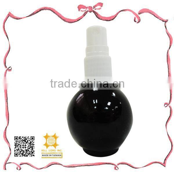 Design frosted glass 25ml fragrance spray bottle with rose decoration