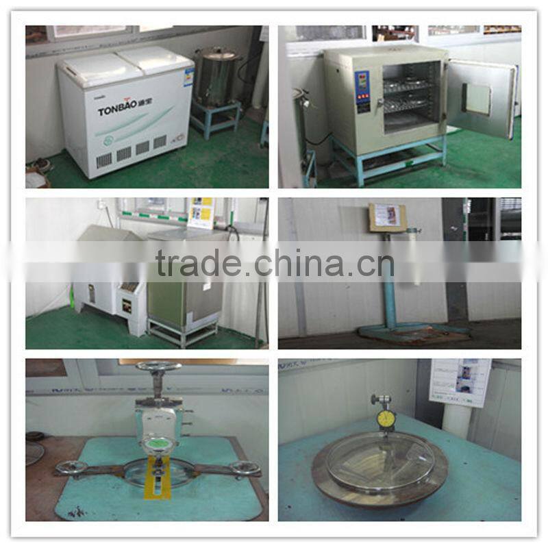 B type common dome toughened glass cover without rim