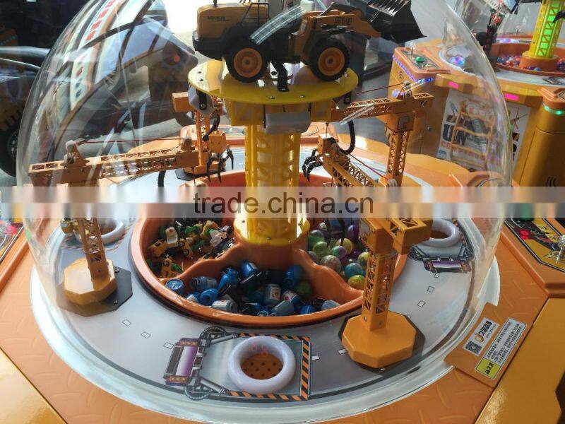 Family excavator game machine Family games attractive excavator grab prize vending machine coin pusher game machine